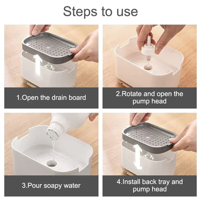 2In1 Dish Soap Dispenser Liquid Soap Pump
